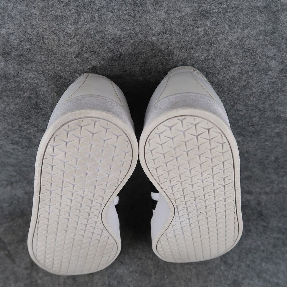 Adidas Shoes Youth 4 Casual Sneakers Court Trainers White Black Lace Up Big Kids - Picture 10 of 11